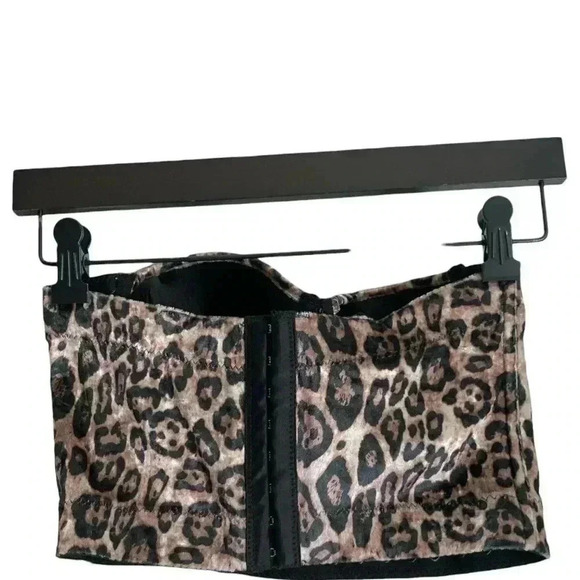 Cheetah Print Strapless Corset 36/80 Bra Animal Print festival - Picture 4 of 5